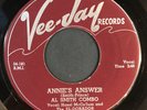 AL SMITH COMBO / EL DORADOS Annie's Answer VEE-JAY RARE DOO WOP R&B 45 ORIGINAL 