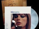 Taylor Swift Midnights Moonstone Blue Edition Vinyl with Hand Signed Photo