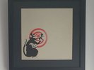 Banksy Radar Rat Dirty Funker vinyl unplayed Original Artwork, Brown 2008 Framed