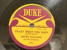 R&B-78 RPM-Lester Williams-Crazy Bout You Baby/Don't Take Your Love From Me-EX+