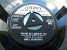 Marilyn Monroe, 45 rpm I wanna be loved by you Tri centre London HLT 8862 Mint