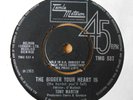 Tamla Motown 7in. Single Tony Martin The Bigger Your Heart Is. Very Rare.