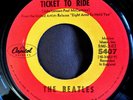 Beatles 45 Extinct RARE Ticket to Ride Dome Label, 1969