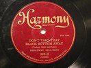 JAZZ BROADWAY BELL-HOPS Don't Take That Black Bottom Away HARMONY 288  E-