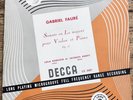 rare French pressing 25 cm LOLA BOBESCO & J.Genty  - Gabriel Fauré - LX 3057