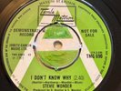 STEVIE WONDER I DONT KNOW WHY / MY CHERIE AMOUR -TAMLA MOTOWN GREEN & WHITE DEMO