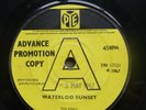 THE KINKS: WATERLOO SUNSET. Original 1967 UK PROMO COPY. A Fantastic Rarity.