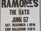 Original Ramones Flyer 80s Oregon Signed Rare Punk Rock