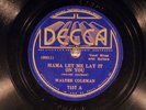 78 RPM -- Walter Coleman, Decca 7157 (2 guitars), EE+/E Blues