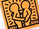ORIGINAL 1983 KEITH HARING ART COVER DAVID BOWIE 7 INCH VINYL EX RARE