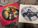 GET BOTH  MOLLY HATCHET orig/promo FLIRTIN' W/ Disaster FRAZETTA PIC DISC LP's