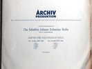 BACH CELLO SUITES 1+2 - ENRICO MAINARDI: ARCHIV APM 14029 - NM