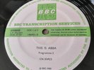 This is abba rare BBC transcription disc vinyl album