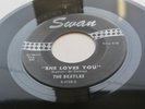 THE BEATLES 1964 USA  SWAN  45  SHE LOVES YOU  DON'T DROP OUT  REC0-ART- PHILA
