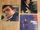 3Pc. Johnny Cash At Folsom Prison/I Walk The Line /Ring of Fire LP Vinyl Records