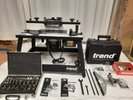 TREND CRT ROUTER TABLE, TREND T11 ROUTER WITH ACCESSORIES, AND TREND ROUTER BITS