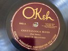 BLUES MARY H BRADFORD (w Bennie Moten Or) Okeh 8102 Chattanooga Blues/VV+.