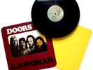 ORIGINAL 1971 ARTISAN PRESS WINDOW COVER THE DOORS LA WOMAN VINYL LP