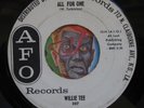 HEAR Willie Tee 45 Always Accused / All For One AFO northern soul R&B promo EX
