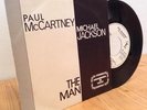 PAUL McCARTNEY   MICHAEL JACKSON [THE MAN] 1983 WL RADIO PROMO 1SIDED 45 EMI