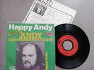 ANDY DER STRASSENMUSIKANT Happy Andy (Derrick) Promo Facts Single 7 J 1976 MINT