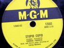1958 78 RPM CONNIE FRANCIS STUPID CUPID/CAROLINA MOON MGM 12683.