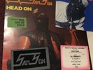 SAMSON HEAD ON UK ORIG LP WITH PATCH HYPE STICKER + GRANARY TICKET IRON MAIDEN