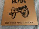 AC/DC For Those About To Rock Vinyl LP Embossed O.G. LUDWIG Masterdisk VG/VG+