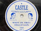 ABBOTT & COSTELLO 78  Who's On First BASEBALL VG 1943 Abbott and Costello record