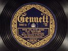 78 RPM - Bernie Cummins & His Orch, Gennett 5467  When The Dixie Stars, E Jazz