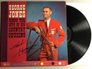 George Jones Signed Sings The Hits Of His Country Cousins Vinyl Record Lp