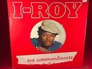 I ROY Ten Commandments 1980 UK YELLOW Vinyl LP virgin records original 10 #