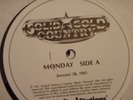 Solid Gold Country. 5 country music radio shows. Jan 28-Feb 1, 1985. 5 LP set.