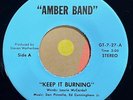 private san diego psych hard rock 7” AMBER BAND Keep It Burning HEAR Soft Rock