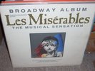 LES MISERABLES broadway album ( musical ) 2lp