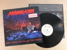 ANNIHILATOR - Set The World On Fire  1st Press 1993  EU  ois  LP  Vinyl vg+