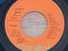 John Lennon Happy Xmas ( War Is Over) Capitol 1842 RARE ORANGE label Beatles NM