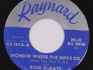 Rose DuBats 45 rpm Wonder Where The Boys Go & Signals From Saturn Ultrasonic