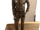 Johnny Hallyday statuette Rare En Métal