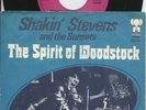 SHAKIN' STEVENS  HOLLAND PS 45  THE SPIRIT OF WOODSTACK  pink elephant label