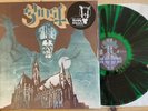 Ghost -  Opus Eponymous - Green & Black Splatter Vinyl Record - slight slv split