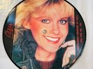 RARE Olivia Newton John 45 picture disc Hopelessly Devoted To You live promo
