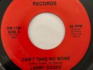 Modern Soul Boogie 45 Larry Cooke - Can’t Take No More