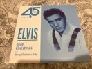 ELVIS PRESLEY 45 GRACELAND ONE DAY ONLY RELEASE OF 1000 COPIES - BLUE CHRISTMAS