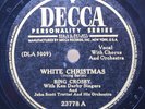 White Christmas God Rest Ye Merry Gentlemen Bing Crosby 78 RPM DECCA 23778 VG+