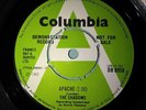 THE SHADOWS APACHE UK DEMO DB 8958 RARE VINYL 7