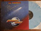 Ace Frehley SIGNED Frehley's Comet Sky Blue Marble LP Vinyl Megaforce VG+/EX++