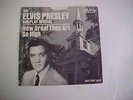 1967 ELVIS PRESLEY 45 & PICTURE SLV  HOW GREAT THOU ART PROMO RCA SP-45-162 EX