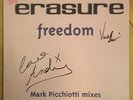 Erasure - Freedom 12” Single Signed By Andy Bell & Vince Clarke