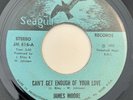 * JAMES MOORE Can't Get Enough Of Your Love NORFOLK FUNK  SOUL Seagull 45 Hear